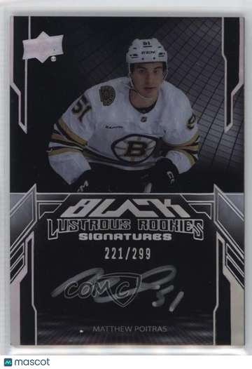 2023-24 SPx Matthew Poitras #LRA-MP [Base] 221/299 Rookie Insert