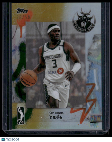 2025 Topps G-League Terence Davis #BV-61 Chrome Gold Refractor /50