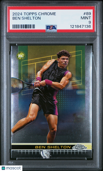 2024 Topps Chrome Tennis Ben Shelton #89 PSA 9