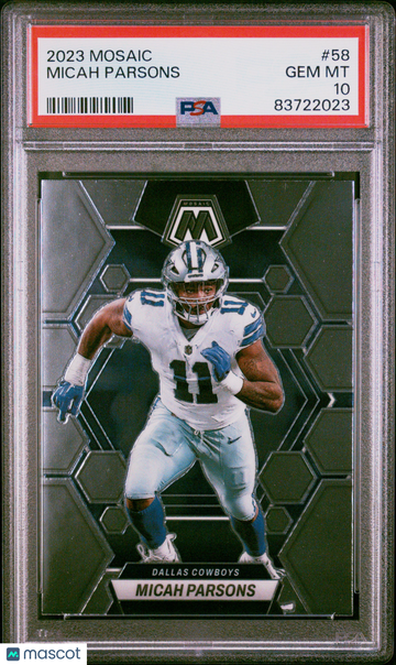 2023 Panini Mosaic Micah Parsons #58 PSA 10