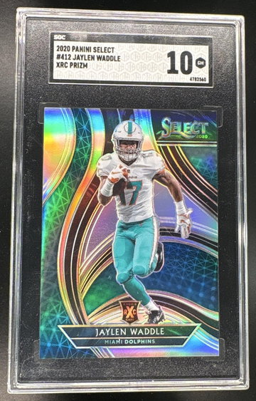2020 Select #412 Jaylen Waddle  Rookie XRC Redemption SGC 10