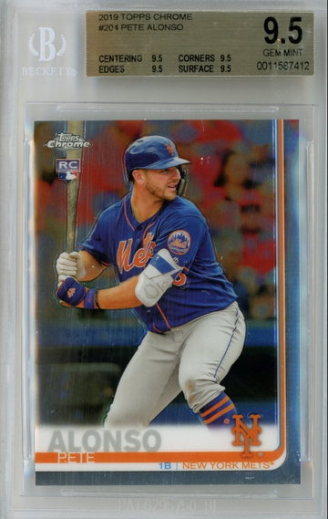 Pete Alonso - 2019 Topps Chrome BGS 9.5