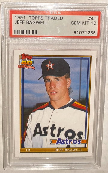 1991 Topps Traded #4T Jeff Bagwell PSA 10 