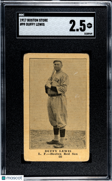 1917 Boston Store Duffy Lewis #99 SGC 2.5