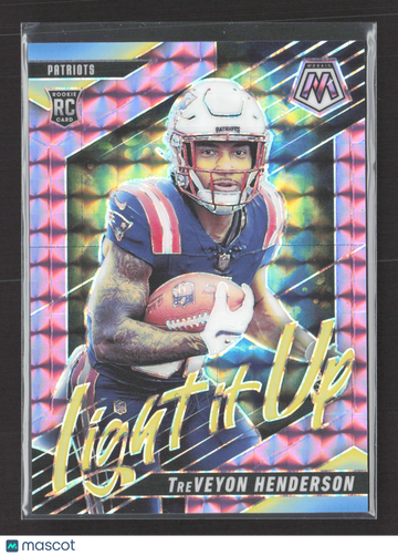 2025 Panini Mosaic Prizm TreVeyon Henderson #10 Pink /49 RC