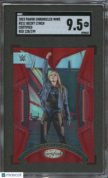 2023 Panini Chronicles Wwe Becky Lynch #211 Certified Red 199 SGC 9.5