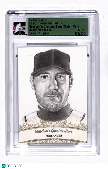 2014 In The Game Past, Justin Verlander Sketch Sketch