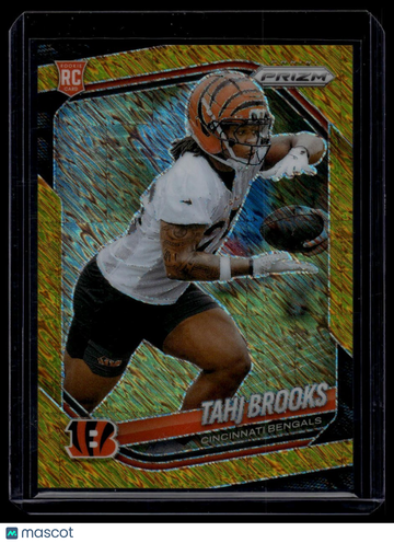 2025 Panini Prizm Tahj Brooks #335 Gold Shimmer SN