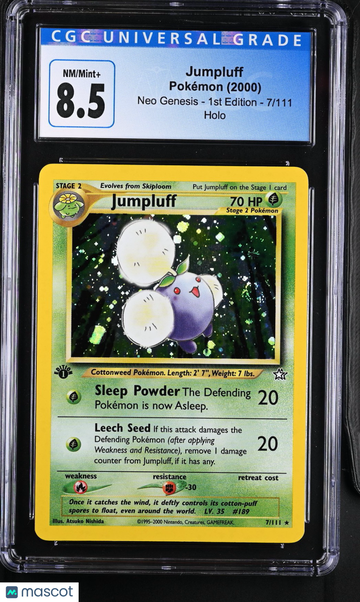 Pokemon Neo Genesis Jumpluff Holo CGC 8.5 #7