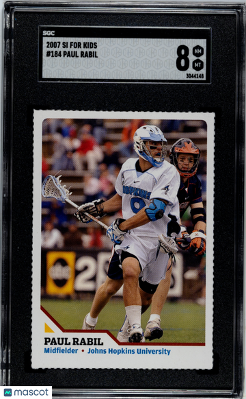 2007 Si For Kids Paul Rabil #184 Rookie SGC 8