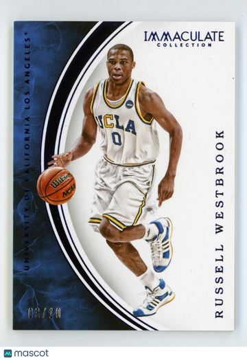 2016 Immaculate Collection Collegiate Russell Westbrook #37 Blue Parallel/Variety Base Set