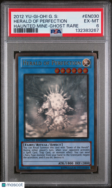 Gold Series: Haunted Mine Herald Of Perfection Ghost Rare PSA 6 #EN030