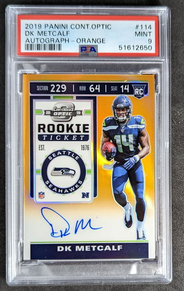 2019 Panini Contenders Optic DK Metcalf Orange
