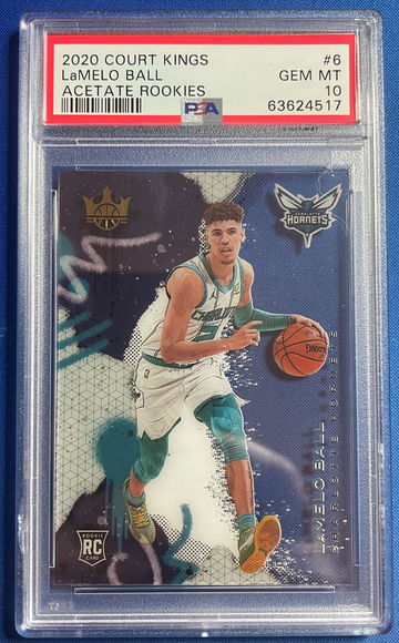 2020-21 Panini Court Kings Acetate Rookies LaMelo Ball #6 PSA 10