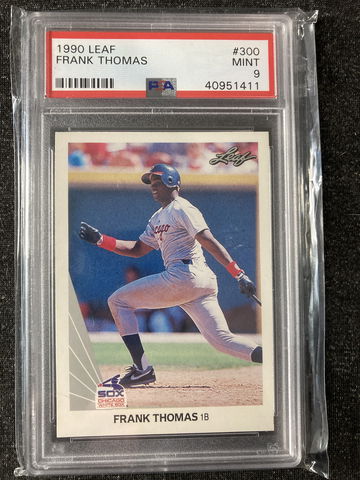 1990 Leaf Frank Thomas #300 PSA 9