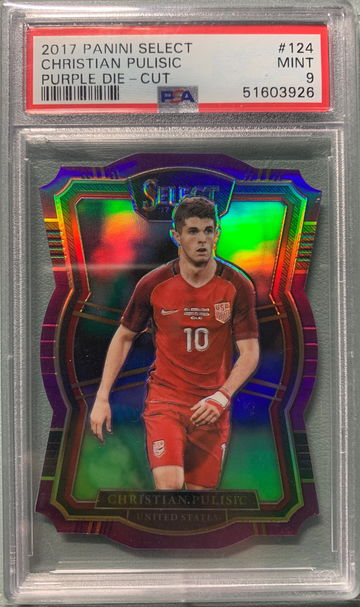2017 Panini Select Christian Pulisic Purple Die-Cut /149
