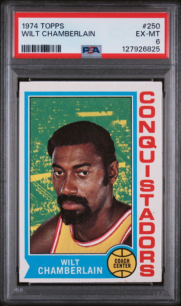 1974 Topps Wilt Chamberlain #250 PSA 6