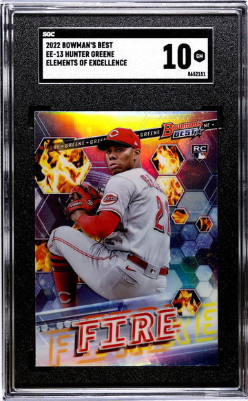 2022 Bowman's Best #EE-13 Hunter Greene Elements of Excel. SGC 10