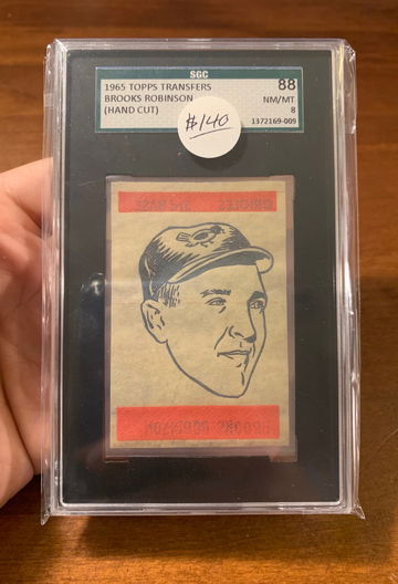 Brooks Robinson - 1965 Topps Transfers (Hand cut)