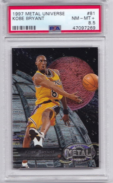 Kobe Bryant 1997 Metal Universe PSA 8.5