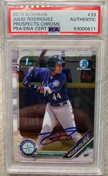 2019 1st Bowman Chrome Julio Rodriguez AUTO