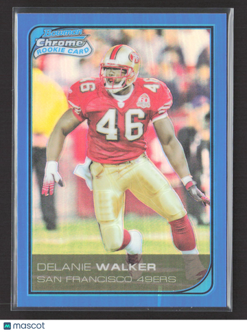 2006 Bowman Chrome Delanie Walker #49 Blue Refractor