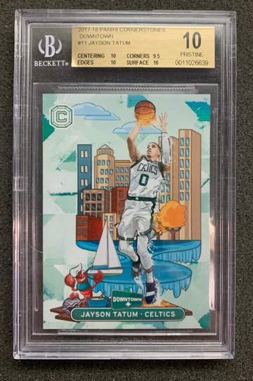 JAYSON TATUM- DOWNTOWN CORNERSTONES SP ROOKIE BGS 10 PRISTINE!!!