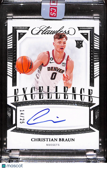 2023 Panini Flawless Excellence Christian Braun #ES-CBR /25