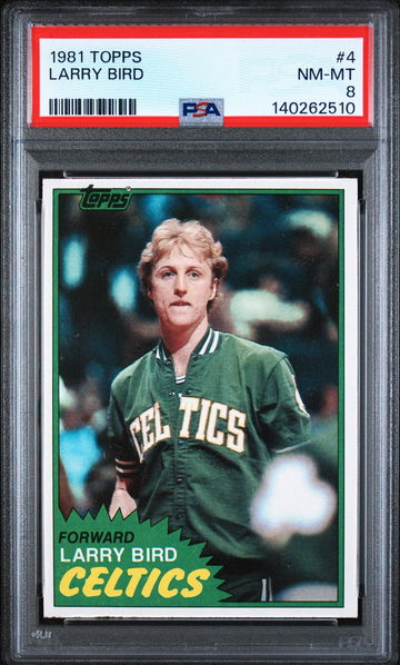 1981 Topps Larry Bird #4 PSA 8