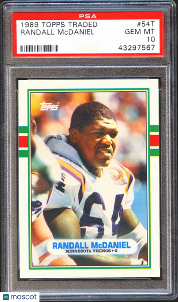 1989 Topps Traded Randall Mcdaniel #54T PSA 10
