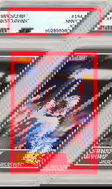1989 Score Ernest Givins #194 PSA 9 P1230