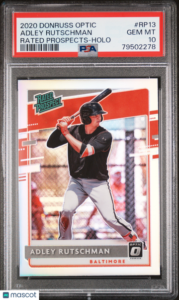 2020 Panini Donruss Optic Rated Prospects Adley Rutschman #RP13 PSA 10