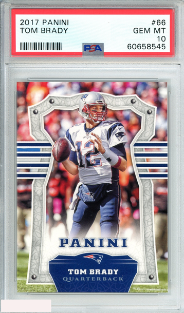 2017 PANINI TOM BRADY #66 NEW ENGLAND PATRIOTS PSA 10 GEM MT