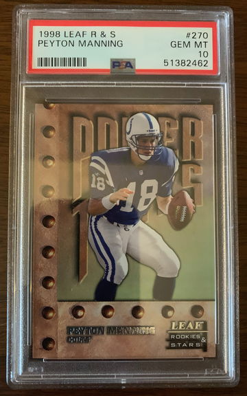 1998 Leaf R&S Peyton Manning #270 PSA 10