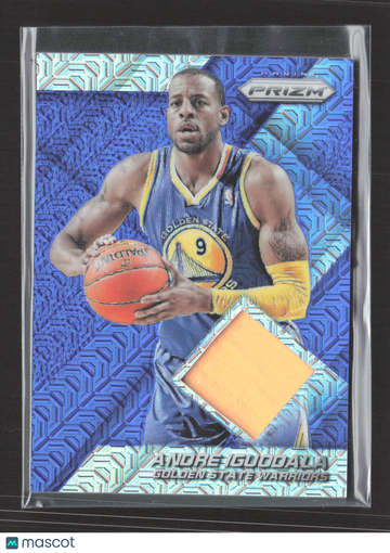 2014 Panini Prizm Andre Iguodala #39 Blue Game-worn material