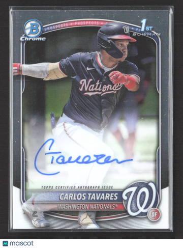 2025 Bowman Chrome Carlos Tavares #CPA-CT 5/24. Auto