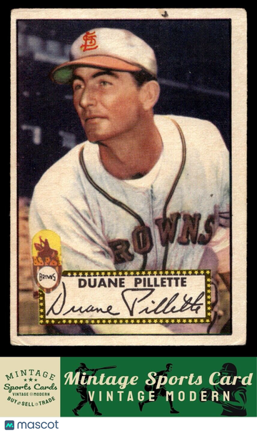 1952 Topps Duane Pillette #82