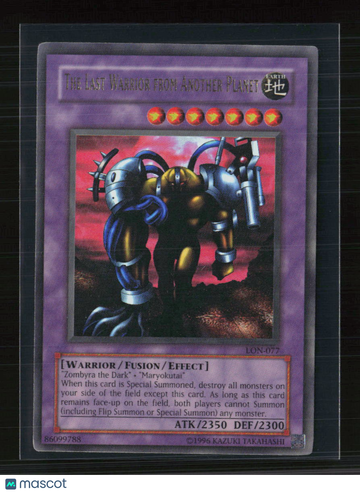 2003 Yu-Gi-Oh! Labyrinth of Nightmare The Last Warrior from Another Planet Ultra Rare Fusion Effect 1st Edition