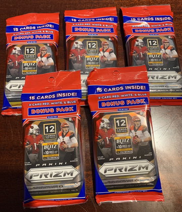 2020 Prizm Football Cello lot of 5