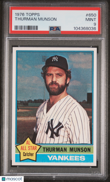 1976 Topps Thurman Munson #650 PSA 9