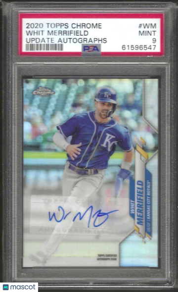 2020 Topps Chrome Update Autographs Whit Merrifield #WM PSA 9