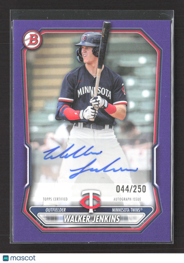 2024 Bowman Chrome Walker Jenkins #BPA-WJ Purple Refractor /250
