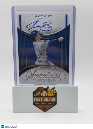 2026 Panini Immaculate Collection Matt Shaw #IS-MS /99