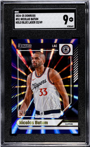 2024 Donruss Holo Blue Laser Nicolas Batum #51 /49 SGC 9
