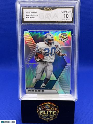 2020 Panini Mosaic Barry Sanders #76 GMA 10