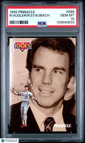 1992 Pinnacle R. Hudler R. Staubach #589 PSA 10