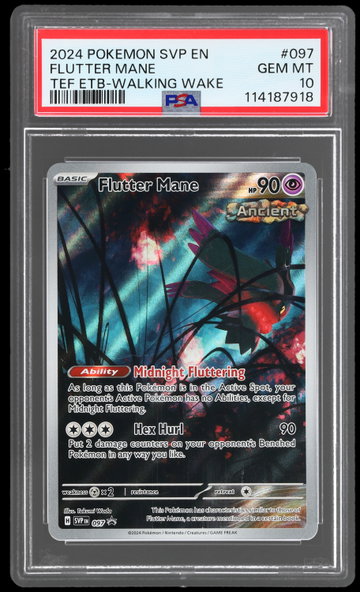 2024 Pokemon Scarlet And Violet Flutter Mane Elite Trainer Box Walking Wake PSA 10