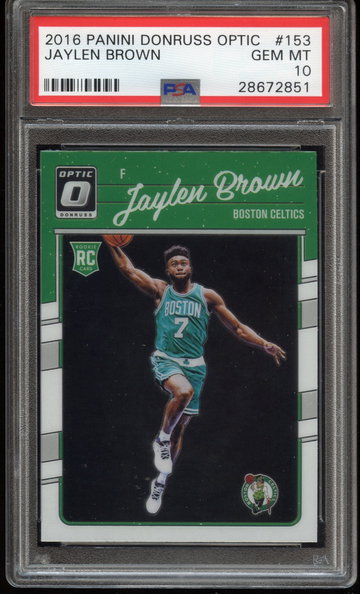 2016-17 Optic JAYLEN BROWN Base Rookie 10