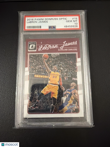 2016-17 Panini Donruss Optic LeBron James Kobe Bryant #15 [Base] Base Set PSA 10