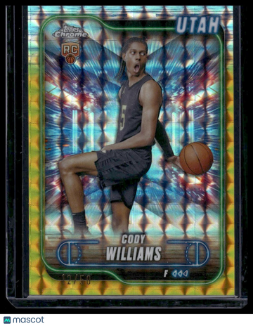 2024-25 Topps Chrome Cody Williams #160 Gold Refractor SN,RC